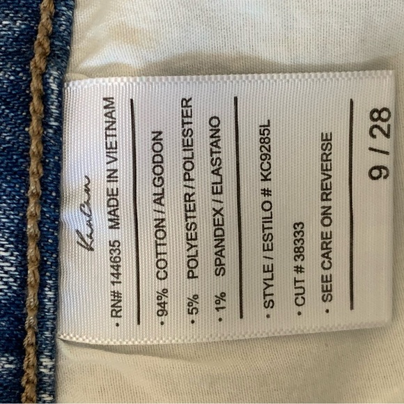 KanCan Jr “Gentle with Me” Light Blue Distressed Jeans size 9/28 - Picture 6 of 7